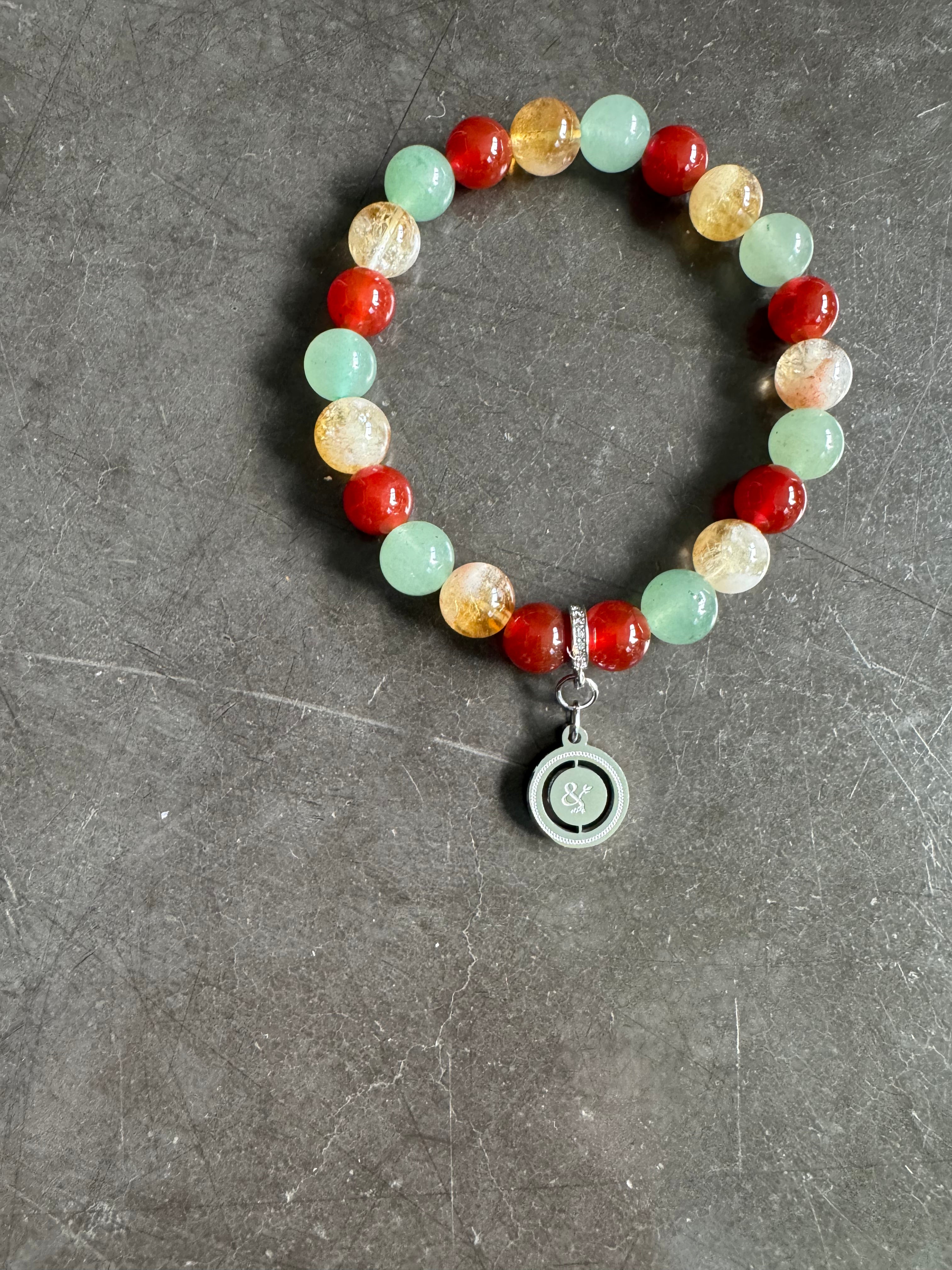 Bracelet Stones. L'alliance Sacrée de la chance et de la vitalité