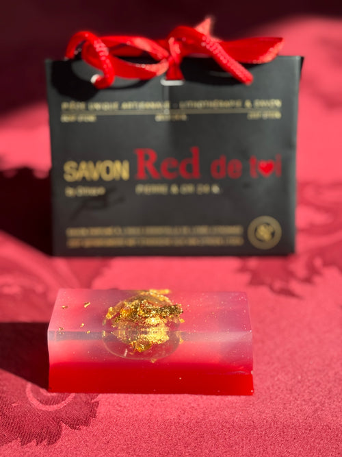Coffret (DIY) Savon pierres semi-précieuses à l'or certifié 24,9K